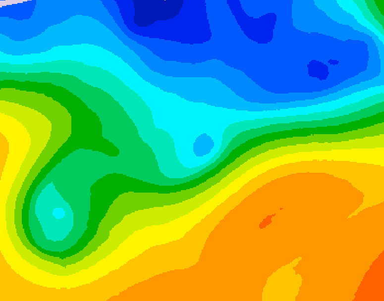 GDPS 500 millibar geopotential height 234 hour forecast chart for Canada based on 2026/10/16 0000Z data