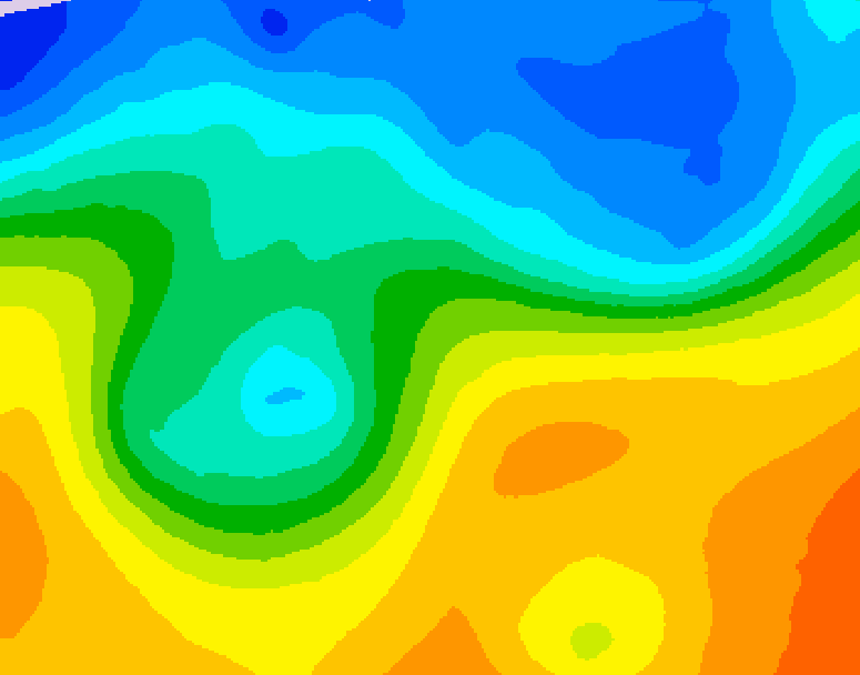 GDPS 500 millibar geopotential height 204 hour forecast chart for Canada based on 2026/10/16 1200Z data