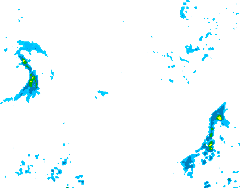 GDPS precipitation 120 hour forecast chart for Canada based on 2026/10/16 0000Z data