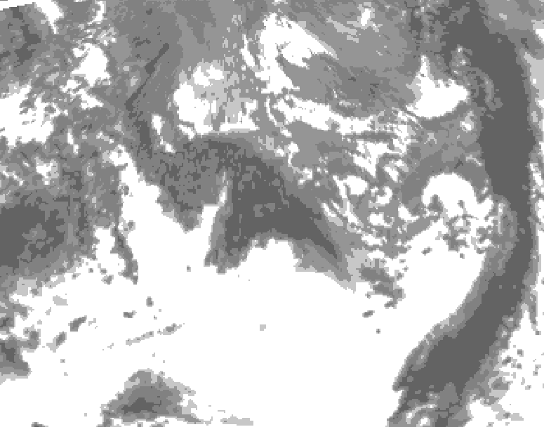 GDPS total cloud 060 hour forecast chart for Canada based on 2026/10/16 0000Z data