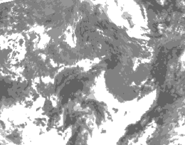 GDPS total cloud 186 hour forecast chart for Canada based on 2026/10/16 0000Z data