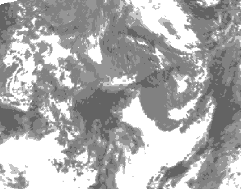 GDPS total cloud 192 hour forecast chart for Canada based on 2026/10/16 0000Z data