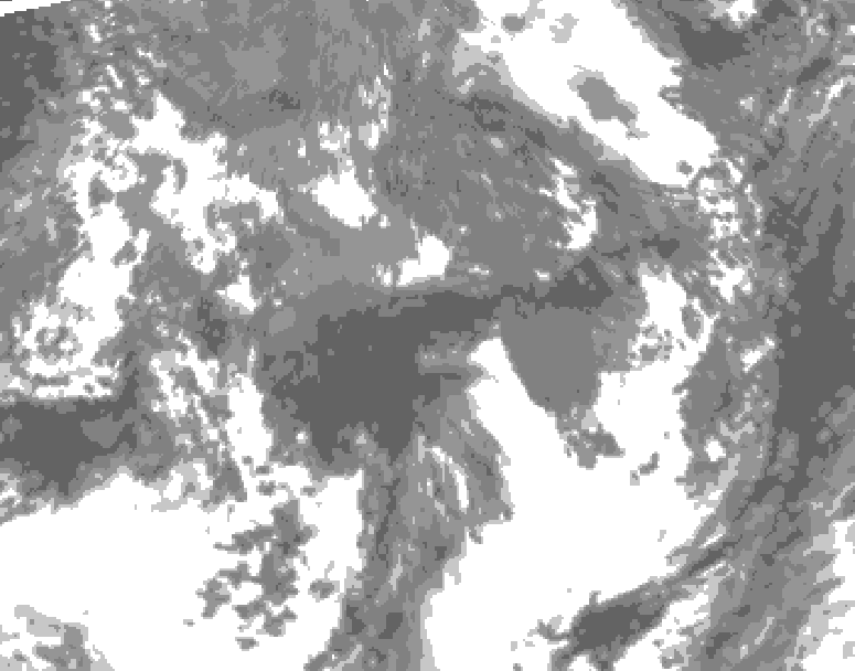 GDPS total cloud 198 hour forecast chart for Canada based on 2026/10/16 0000Z data