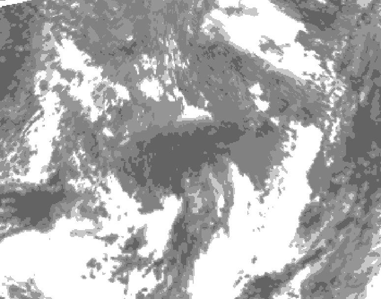 GDPS total cloud 204 hour forecast chart for Canada based on 2026/10/16 0000Z data