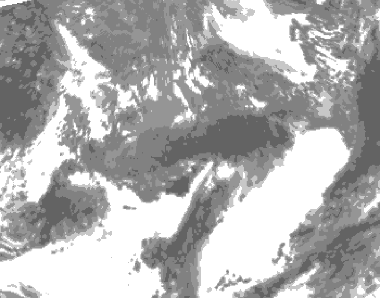GDPS total cloud 216 hour forecast chart for Canada based on 2026/10/16 0000Z data