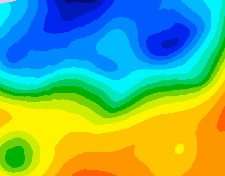 GDPS 500 millibar geopotential height 108 hour forecast chart for Canada based on 2026/10/17 0000Z data