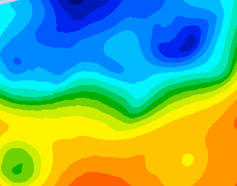 GDPS 500 millibar geopotential height 114 hour forecast chart for Canada based on 2026/10/17 0000Z data