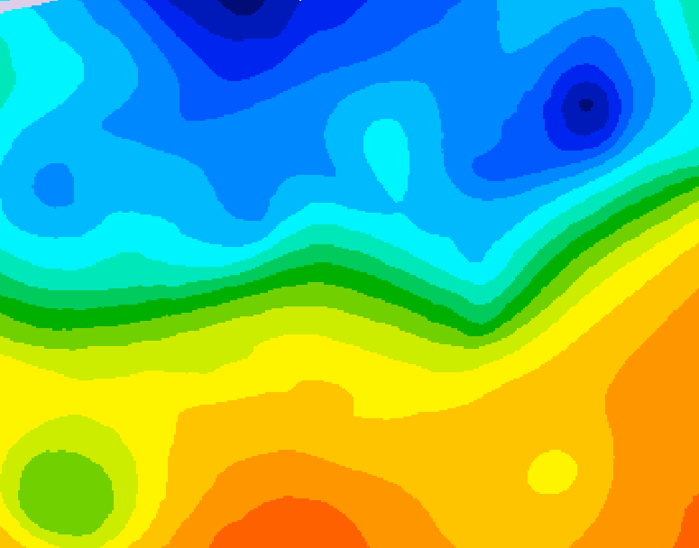 GDPS 500 millibar geopotential height 126 hour forecast chart for Canada based on 2026/10/17 0000Z data