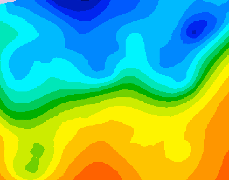GDPS 500 millibar geopotential height 138 hour forecast chart for Canada based on 2026/10/17 0000Z data