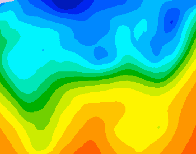 GDPS 500 millibar geopotential height 150 hour forecast chart for Canada based on 2026/10/17 0000Z data