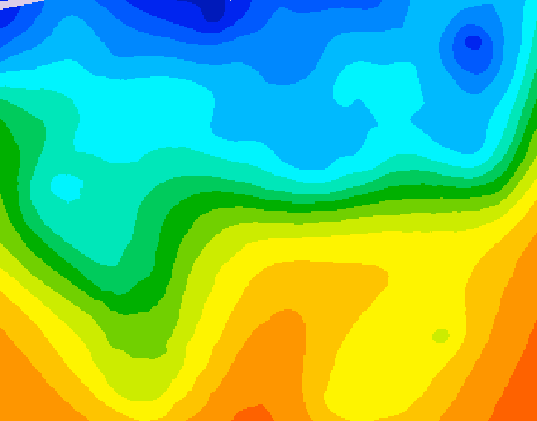 GDPS 500 millibar geopotential height 162 hour forecast chart for Canada based on 2026/10/17 0000Z data