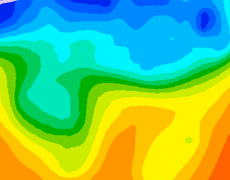 GDPS 500 millibar geopotential height 174 hour forecast chart for Canada based on 2026/10/17 0000Z data