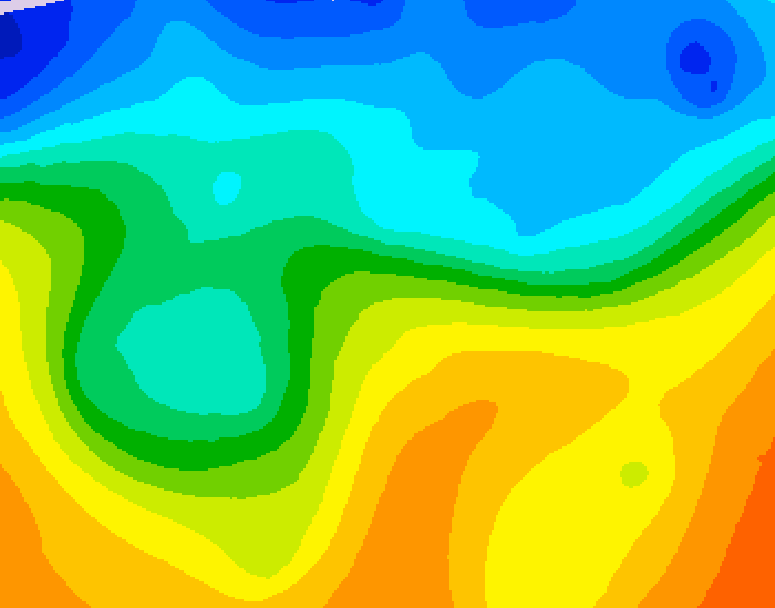 GDPS 500 millibar geopotential height 180 hour forecast chart for Canada based on 2026/10/17 0000Z data