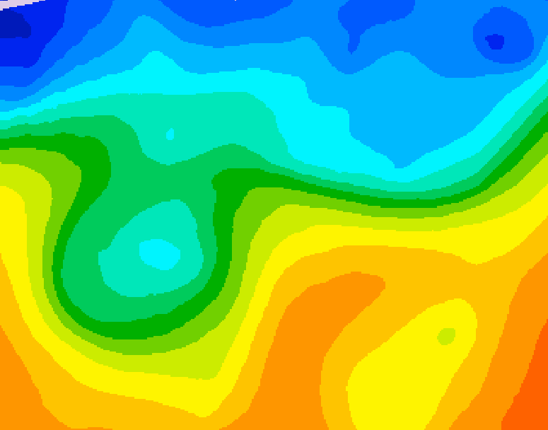 GDPS 500 millibar geopotential height 186 hour forecast chart for Canada based on 2026/10/17 0000Z data