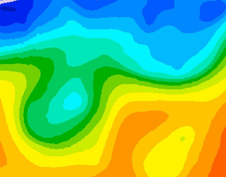 GDPS 500 millibar geopotential height 192 hour forecast chart for Canada based on 2026/10/17 0000Z data