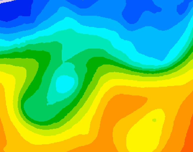 GDPS 500 millibar geopotential height 198 hour forecast chart for Canada based on 2026/10/17 0000Z data
