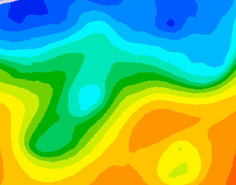 GDPS 500 millibar geopotential height 210 hour forecast chart for Canada based on 2026/10/17 0000Z data