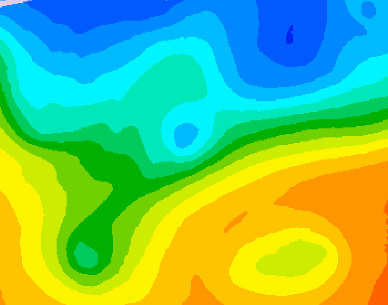 GDPS 500 millibar geopotential height 234 hour forecast chart for Canada based on 2026/10/17 0000Z data