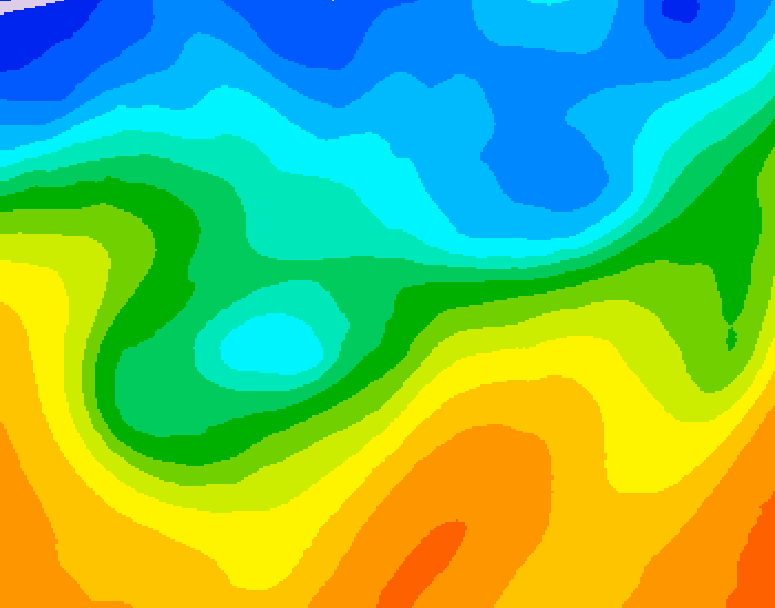 GDPS 500 millibar geopotential height 180 hour forecast chart for Canada based on 2026/10/17 1200Z data
