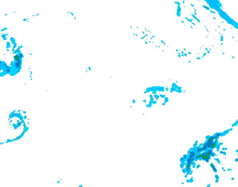 GDPS precipitation 060 hour forecast chart for Canada based on 2026/10/17 0000Z data