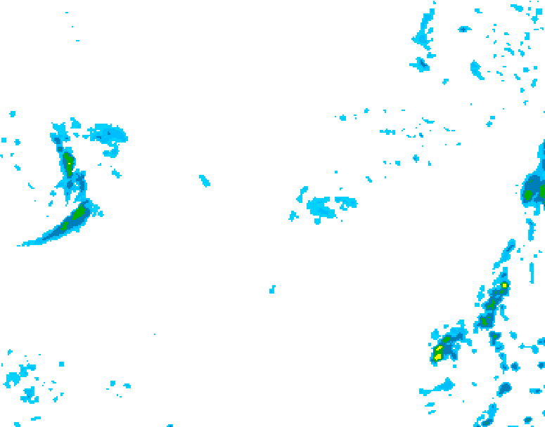 GDPS precipitation 102 hour forecast chart for Canada based on 2026/10/17 0000Z data