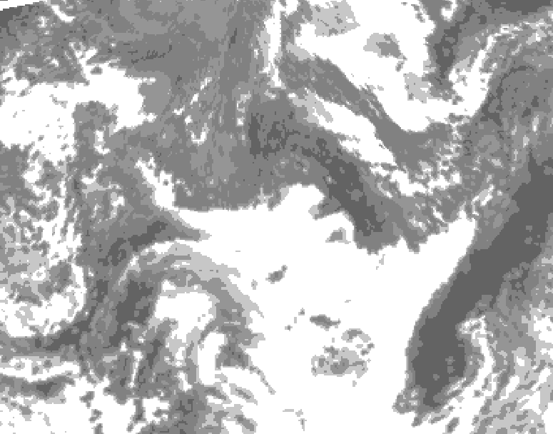 GDPS total cloud 150 hour forecast chart for Canada based on 2026/10/17 0000Z data