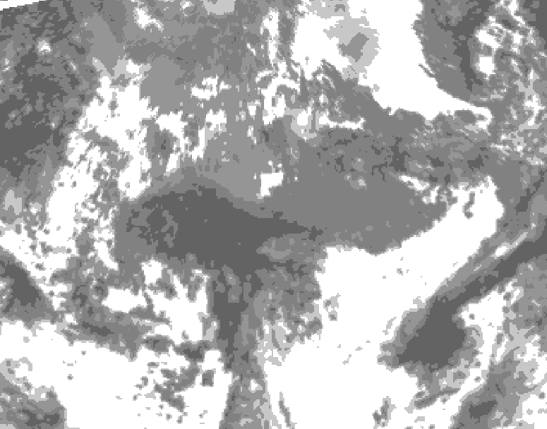 GDPS total cloud 180 hour forecast chart for Canada based on 2026/10/17 0000Z data