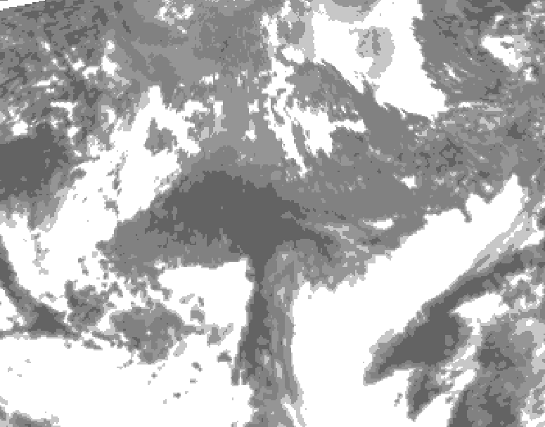 GDPS total cloud 192 hour forecast chart for Canada based on 2026/10/17 0000Z data