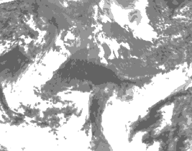 GDPS total cloud 198 hour forecast chart for Canada based on 2026/10/17 0000Z data