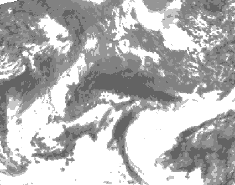 GDPS total cloud 210 hour forecast chart for Canada based on 2026/10/17 0000Z data
