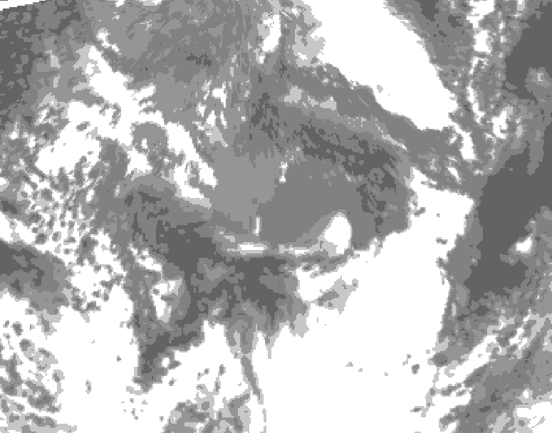 GDPS total cloud 156 hour forecast chart for Canada based on 2026/10/17 1200Z data
