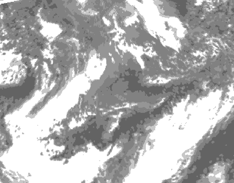 GDPS total cloud 204 hour forecast chart for Canada based on 2026/10/17 1200Z data