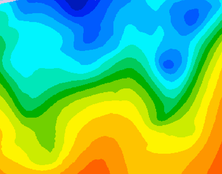 GDPS 500 millibar geopotential height 120 hour forecast chart for Canada based on 2026/10/18 0000Z data