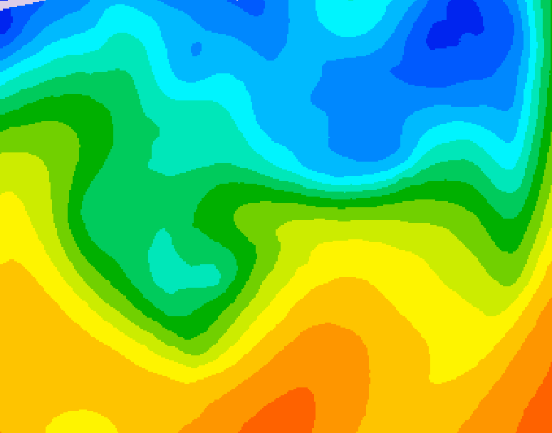 GDPS 500 millibar geopotential height 156 hour forecast chart for Canada based on 2026/10/18 0000Z data