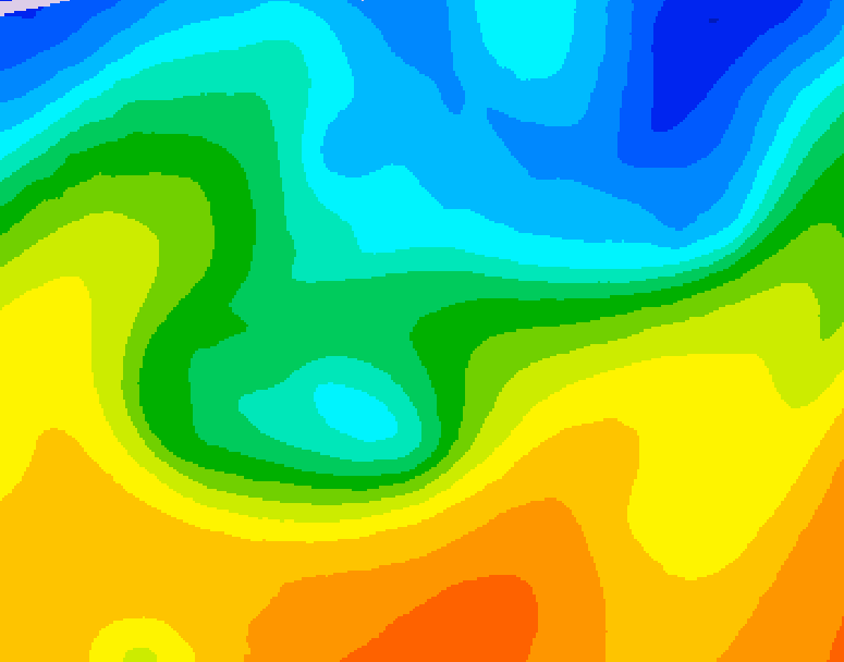 GDPS 500 millibar geopotential height 174 hour forecast chart for Canada based on 2026/10/18 0000Z data