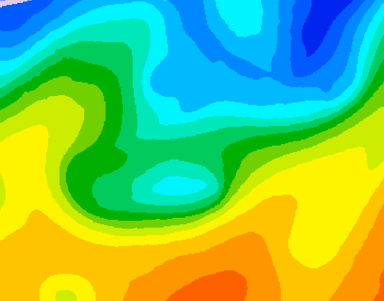 GDPS 500 millibar geopotential height 180 hour forecast chart for Canada based on 2026/10/18 0000Z data