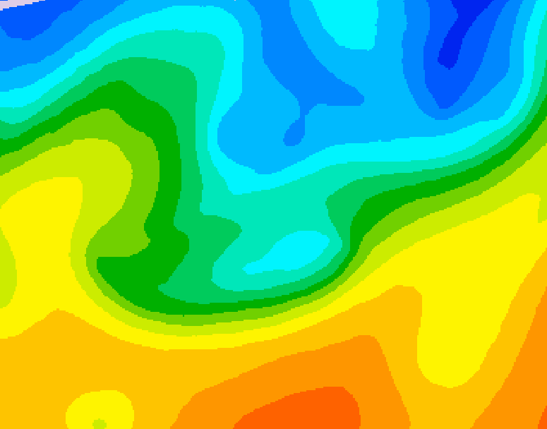 GDPS 500 millibar geopotential height 186 hour forecast chart for Canada based on 2026/10/18 0000Z data