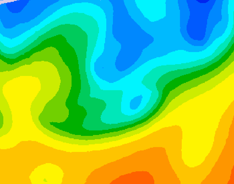 GDPS 500 millibar geopotential height 192 hour forecast chart for Canada based on 2026/10/18 0000Z data