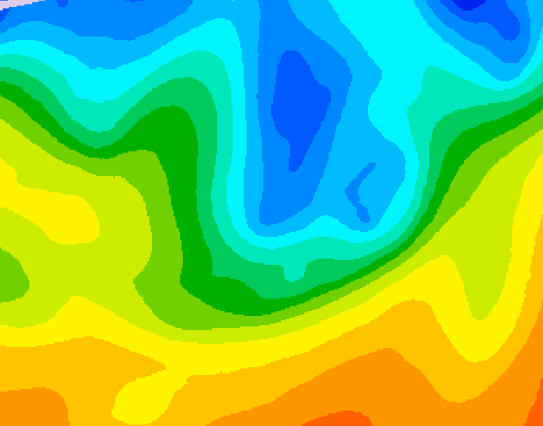 GDPS 500 millibar geopotential height 210 hour forecast chart for Canada based on 2026/10/18 0000Z data