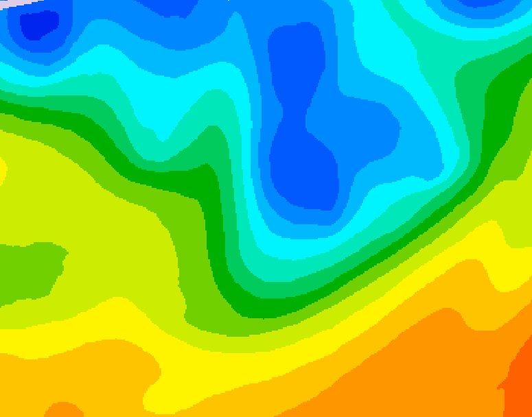 GDPS 500 millibar geopotential height 228 hour forecast chart for Canada based on 2026/10/18 0000Z data