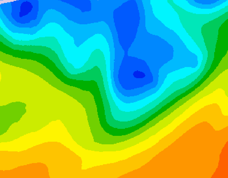 GDPS 500 millibar geopotential height 234 hour forecast chart for Canada based on 2026/10/18 0000Z data