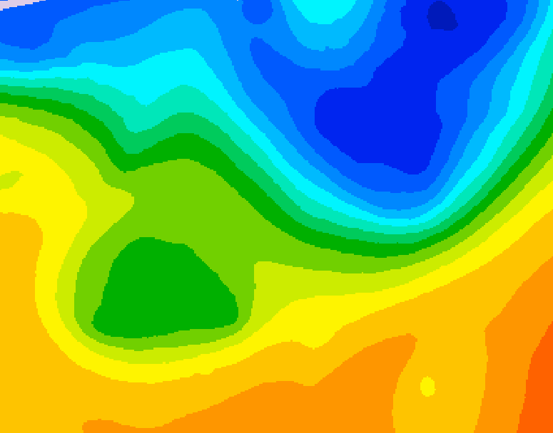 GDPS 500 millibar geopotential height 204 hour forecast chart for Canada based on 2026/10/18 1200Z data