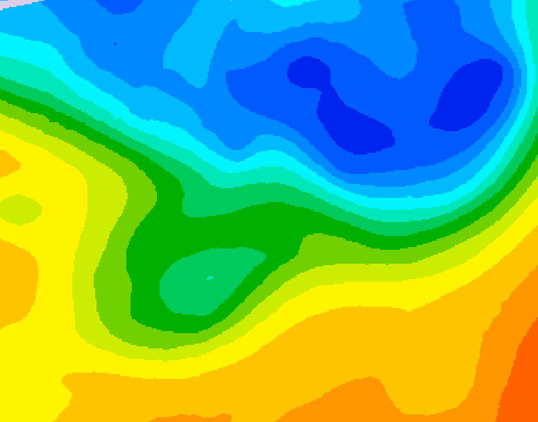 GDPS 500 millibar geopotential height 228 hour forecast chart for Canada based on 2026/10/18 1200Z data