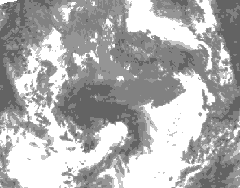 GDPS total cloud 156 hour forecast chart for Canada based on 2026/10/18 0000Z data