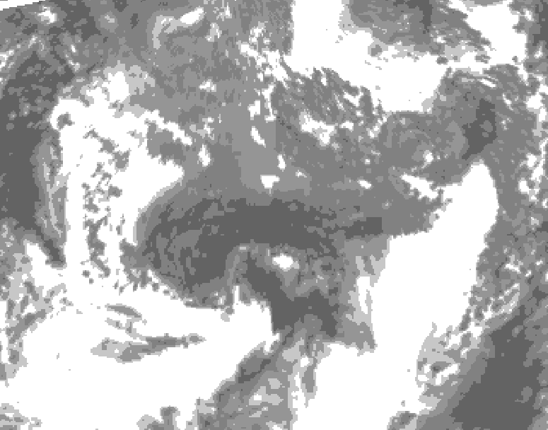 GDPS total cloud 168 hour forecast chart for Canada based on 2026/10/18 0000Z data