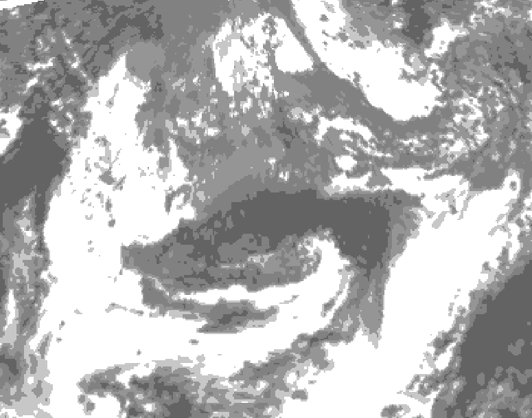 GDPS total cloud 186 hour forecast chart for Canada based on 2026/10/18 0000Z data