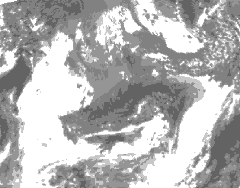 GDPS total cloud 192 hour forecast chart for Canada based on 2026/10/18 0000Z data