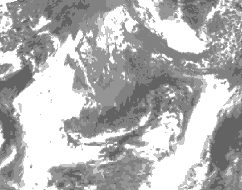 GDPS total cloud 198 hour forecast chart for Canada based on 2026/10/18 0000Z data