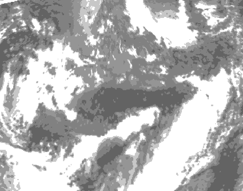 GDPS total cloud 156 hour forecast chart for Canada based on 2026/10/18 1200Z data