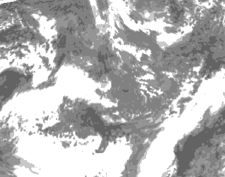 GDPS total cloud 204 hour forecast chart for Canada based on 2026/10/18 1200Z data